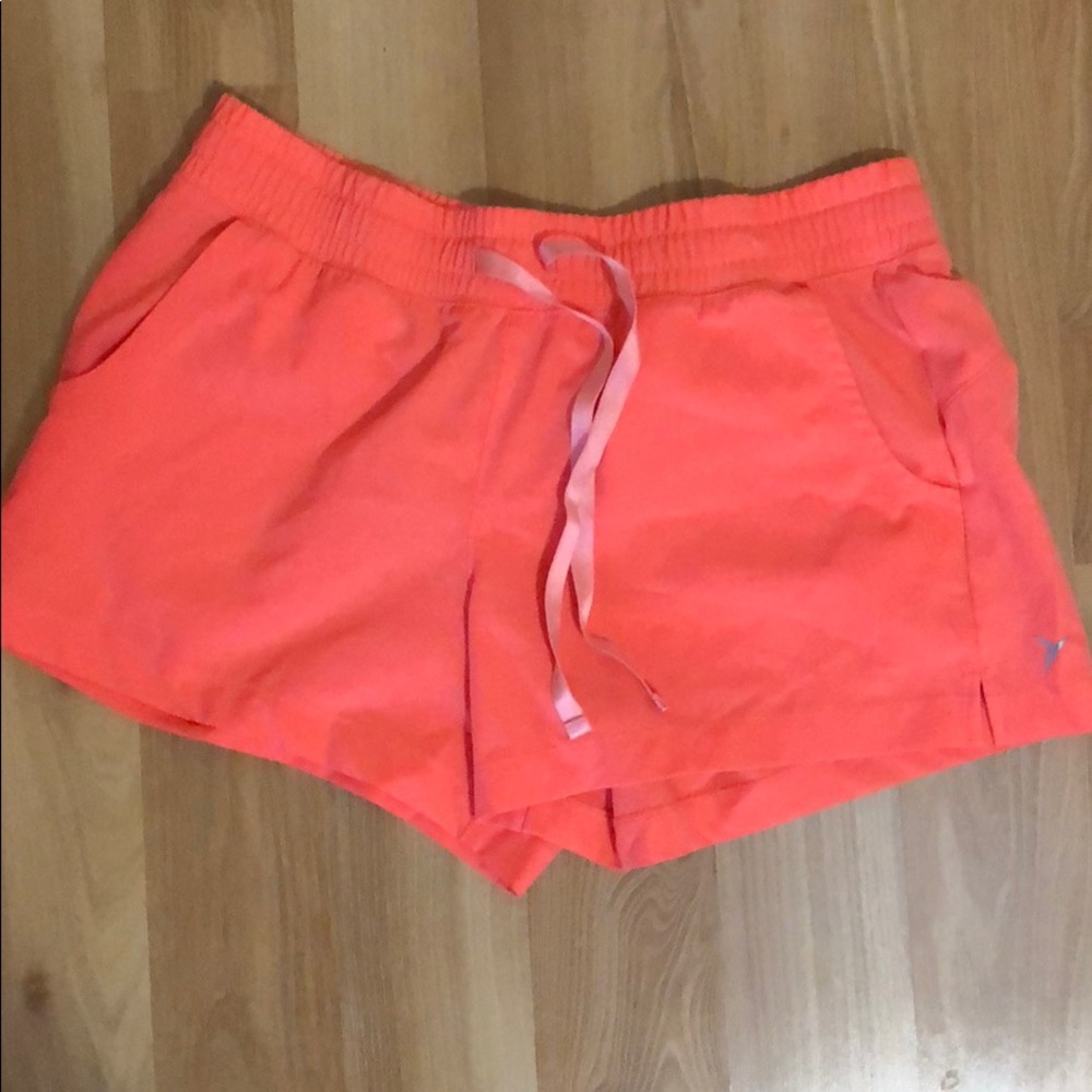 Bright pink shorts